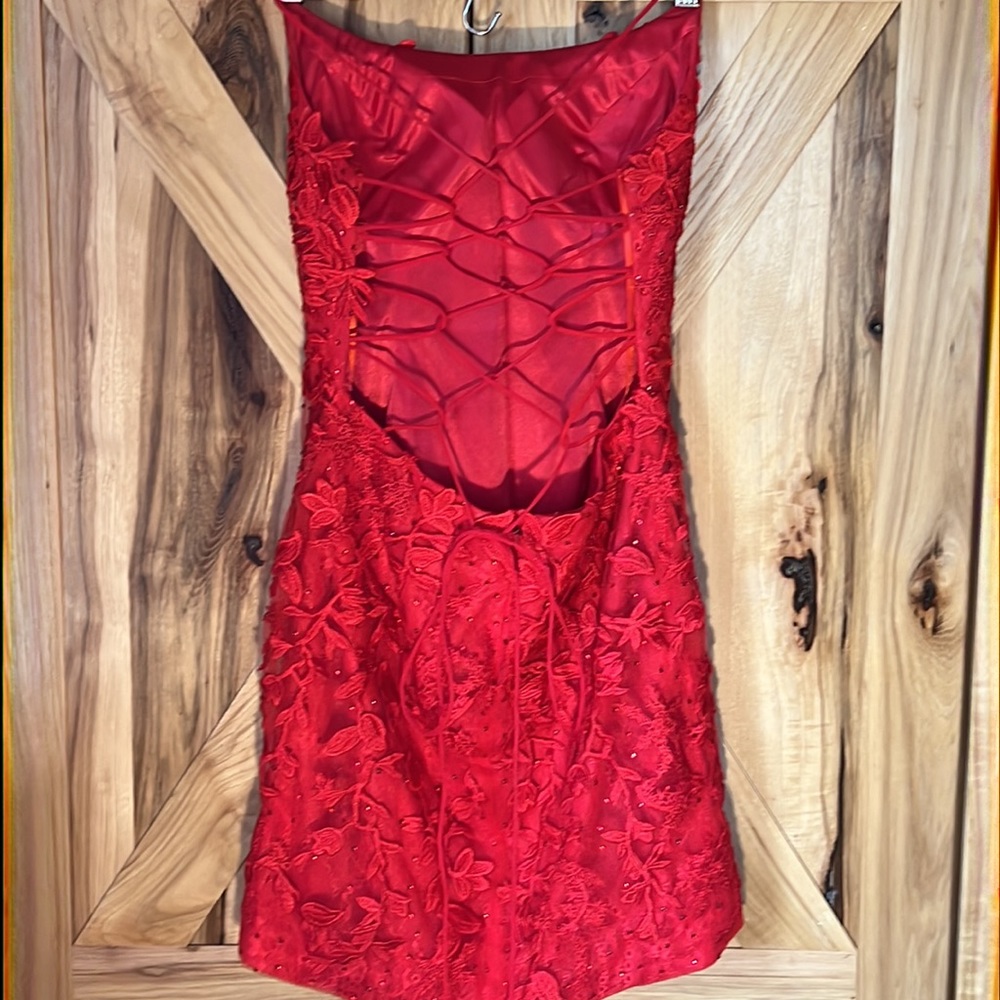 Formal Red Dress - Picture 3 of 11